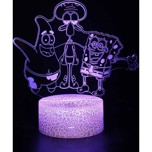 3d Night Light Room Decor For Home Bulb Childrens Manga Lamp Three-dimensional LED Anime Valentines Day Gift Lights Teen Neon
