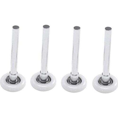 4Pcs Heavy Duty Nylon Garage Door Roller Wheel Ball Sealed Bearing 105mm 2 Inch Nylon & Steel Wheels