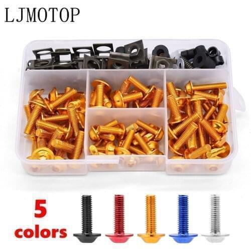 Aluminum Motorcycle Fairing Screws Nuts Kit Moto Body Work Bolts Screw For BMW f650 f700gs F800R F800S F800ST f 800 r HP2 Enduro