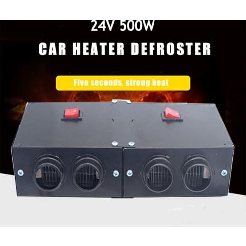 24V 500W Car Heater Air Cooler Fan Windscreen Demister Defroster