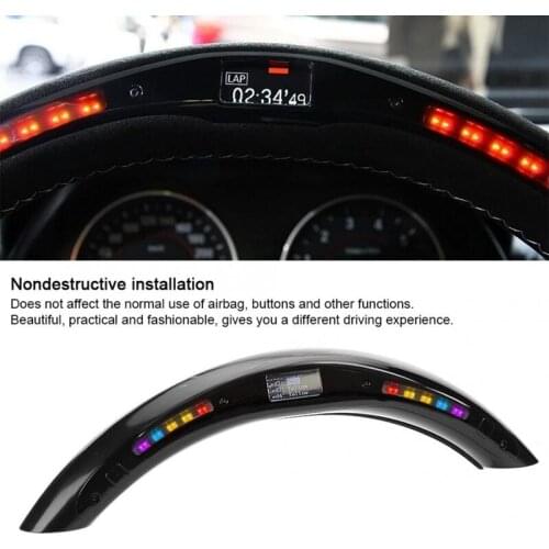 Car Auto Steering Wheel LED Display with Intellignet Module Kit Universal Accessory for LED Performance Steering Wheel