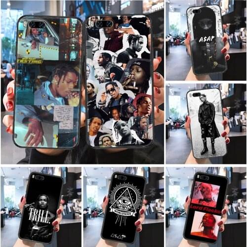 A$ap Asap Rocky Rappper Phone case For Xiaomi Mi Max Note 3 A2 A3 8 9 9T 10 Lite Pro Ultra Frosted black soft coque 3D back