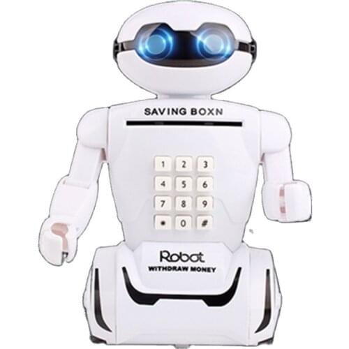 Children Toy Alcancia Creative Electronic Savings Toy Safe Robot Music Saving Cash Money Box Desk Lamp