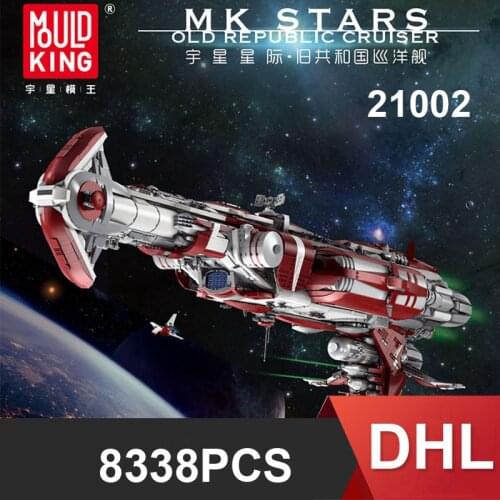 MOULD KING 21002 Star Plan The MOC Zenith Old Republic Escort Cruiser model Ship Building blocks Assembly Bricks Kids Gifts