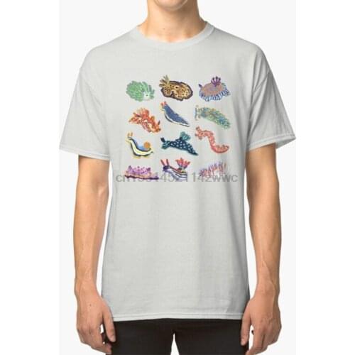 Nudie Cuties T - Shirt Sea Slug Nudibranch Biology Marine Biology Colorful Rainbow Infographic Blue Sea Ocean