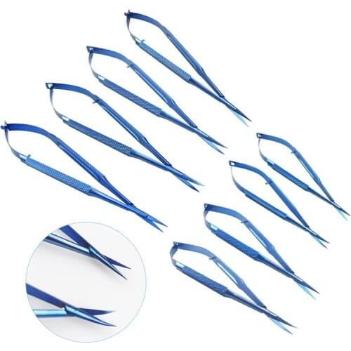 Castroviejo Corneal Scissors Capsule Membrane Scissors Titanium Micro Scissors Ophthalmic Instruments