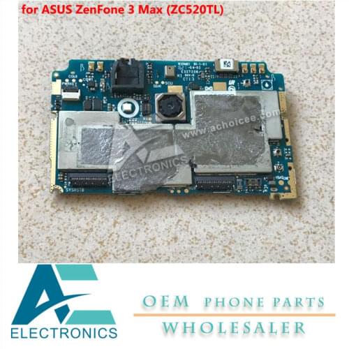 Mainboard for ASUS ZenFone 3 Max ZC520TL Motherboard 2GB RAM / 16GB ROM Logic Board Circuits Accessory Bundles