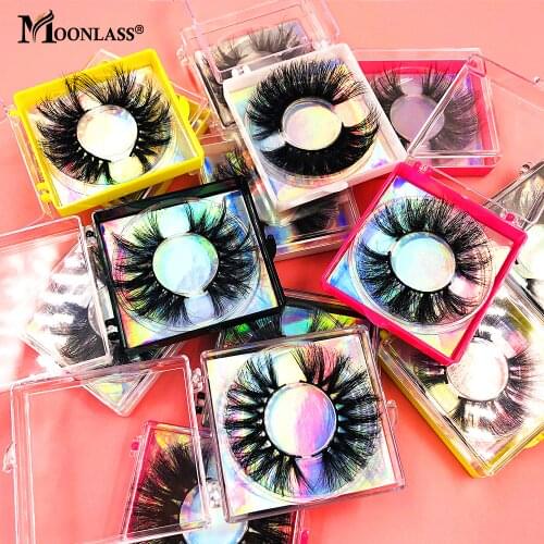 Mink Eyelashes 25mm Lashes Mink Wholesale 10/20/30/50 Pairs Eyelashes Makeup Handmade Lash Packaging Box Beauty Bulk False Lash