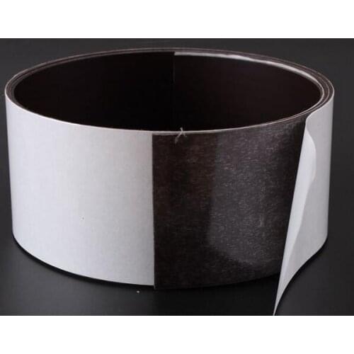 Brand new hot sales new soft 1 metre premium self adhesive magnetic strip tape magnet 60x1.5mm magnetic strip