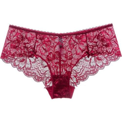 New Style of sexy lace underwear, high-end translucent ladies low-waisted briefs NK9186