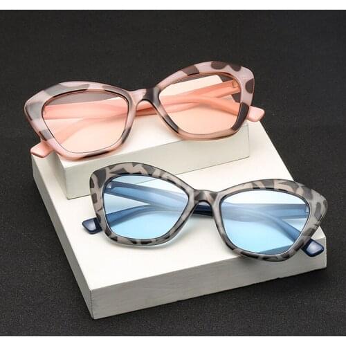 [EL Malus]Retro Cat Eye Frame Sunglasses for Women Female Trendy Leopard Shades Eyewear UV400 Glasses Sexy ladies