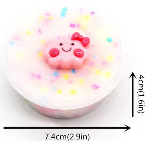 Glow In Dark Star Fluffy Foam Slime Clay Ball Supplies Charms Slime Cloud Craft 4X7C