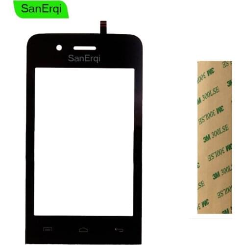 SanErqi 10pcs Digitizer For Wiko Goa Touch Screen Digitizer Panel Lens Glass Replacement Part With Sticker