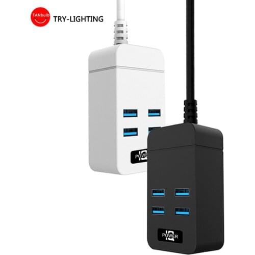 Smart Socket power ac 110V-240V Power Strip 10A Universal Outlets 4 USB Charger Ports 200CM Extension Socket Plug