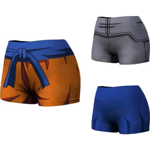 2021Women Bottoms Harajuku Cosplay Anime character Swimming Surfing Shorts Summer Draw String Elastic Waist Short Men Swimwear