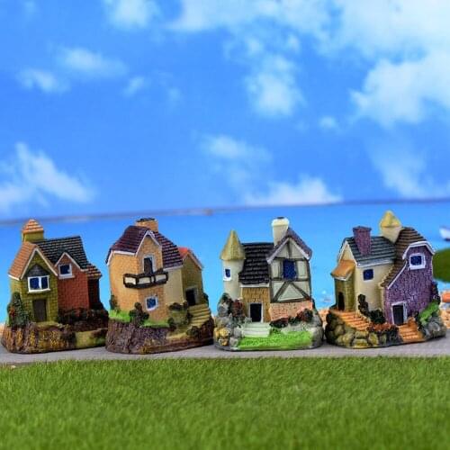 Mini Craft Micro Landscaping Miniature Fairy Garden Home Houses Decoration Villa Fairy Tale Russian Style Micro DIY Accessories
