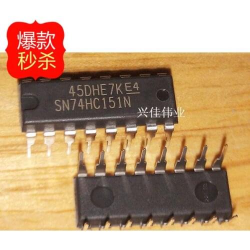 10PCS New original authentic SN74HC151N 74HC151 DIP16 8 line 1 line data selector