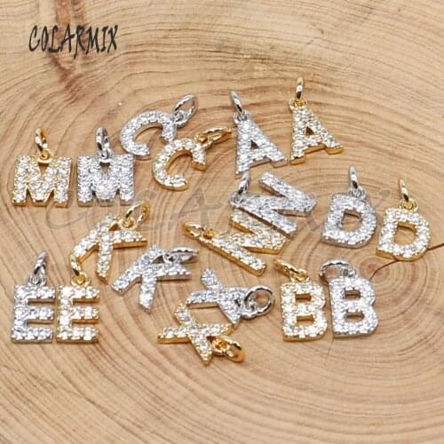 26 Pcs One set cute tiny alphabet charms A-Z letter charms 26 pieces letter pendant jewelry accessories for jewelry making 4865