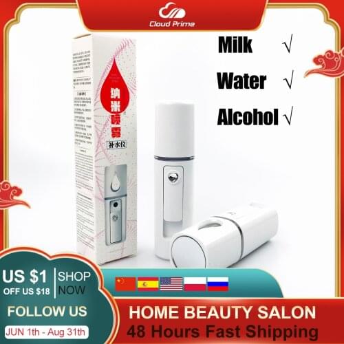 30ML Mini Nano Facial Sprayer Nebulizer Face Steamer Air Humidifier Portable Hydrating Anti-aging Wrinkle Women Beauty Skin Care