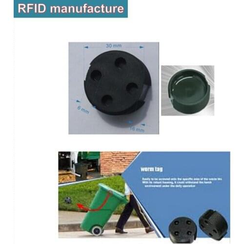 4pc free sample RFID Waste Bin tag uhf EPC Class1 Gen2 rfid for garbage/Waste management / middle range 50cm-1meters