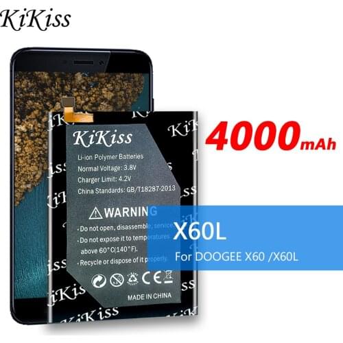 For DOOGEE X60/X60L Battery 4000mAh Original KiKiss battery For DOOGEE X 60 /X60 L Smart Phone