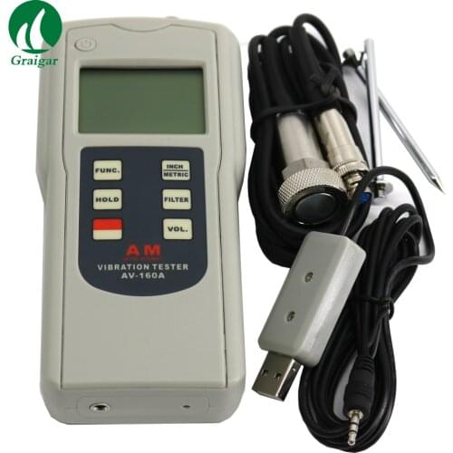 Digital Vibration Detector AV-160A with Vibration Acceleration Velocity Displacement Tester