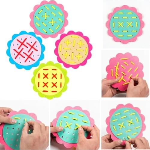 Kindergarten Math Teaching Aids DIY Weave Early Learning Educational Toys For Children Montessori Materials