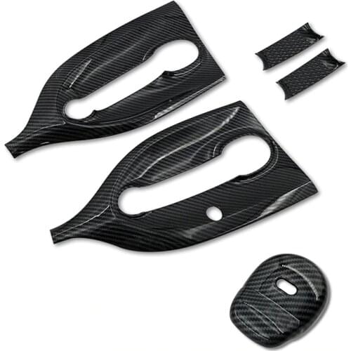 Car exterior modeling carbon fiber ABS plastic decoration modified accessories For Smart 453 Fortwo 2015-2020 Outside door bowl