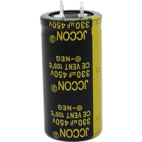 JCCON Thick-foot Electrolytic Capacitor 450v330uf Volume 25x50 Inverter Power