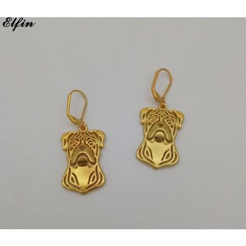 Женские золотые серьги ELFIN China At AliExpress