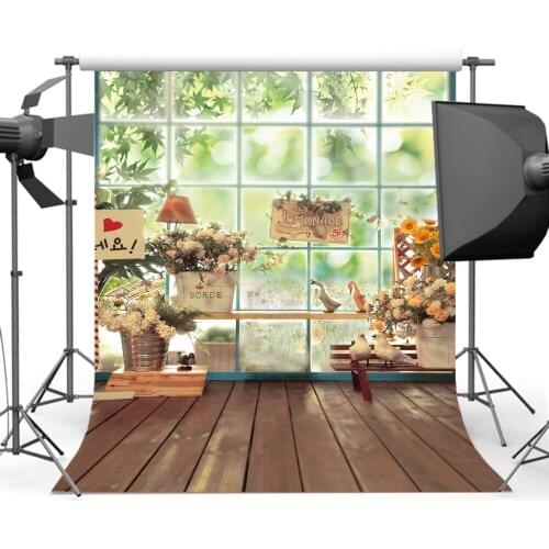Mehofoto Newborn Backgrounds Baby Shower Flower Wood Floor Backdrops Photography for Photo Studio CM-4512