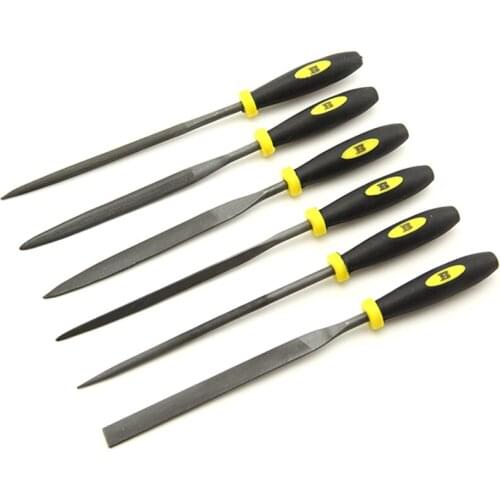 RC Tool 6Pcs 140mm Mini Metal Filing Rasp Needle File Wood Tools Hand Woodworking Files Tool
