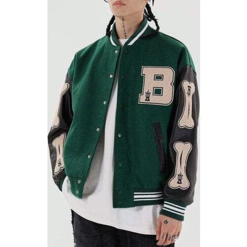 JBOLID Women's Leather Bomber Jackets