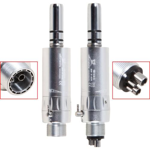 NSK Style Dental Slow Low Speed External Single Spray Air Motor Handpiece 1:1 Coupling 2/4Holes B2/M4