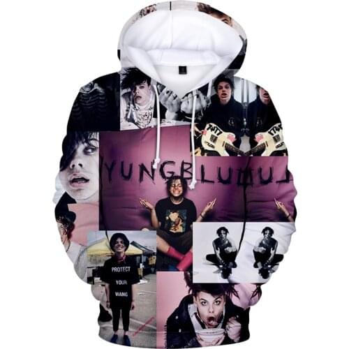 LUCKYFRIDAY new YUNGBLUD Hoodies sweatshirts 3D Print Men/women Sweatshirts Autumn warm Hoodies 3D casual popular