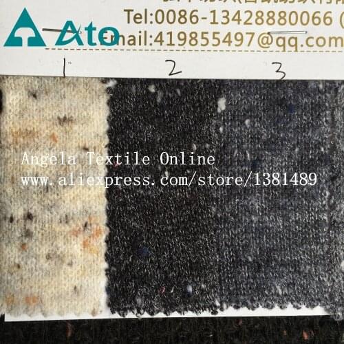Wholesale sweater wool fabrics , 6 colors for choose, New thicker knit sweater Fabric, stretch knitted fabrics , width 160 cm
