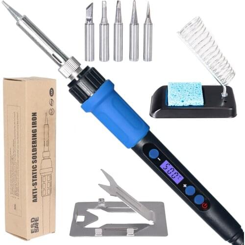 Internally heated temperature adjustable 100W soldering iron welding high-power soldering iron tool set
