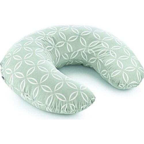 Breastfeeding and Support Cushion Green Leaf Motif Decorated Comfortable Do Not Sweat Plump Soft cushion Pillow Decorate Pillow Baby car supplies