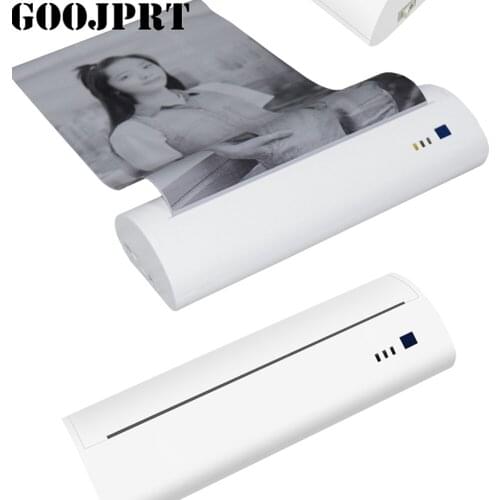 A4 Portable thermal Printer Mobile printer Support PDF Documents photos ios android PC USB Port Built-in Battery