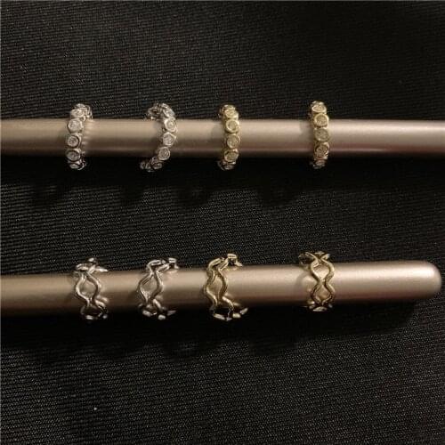 Origin Summer Minimalist Gold Silver Color Metal Star Curved Circle Open Clip Earrings for Women Hot Rhinestone Earings Jewelry