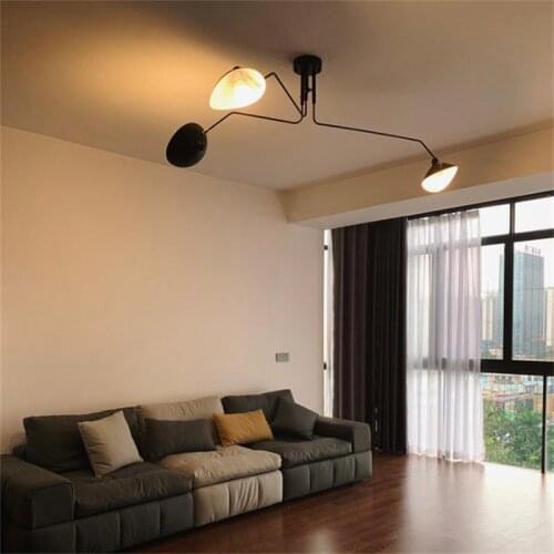 Nordic post-modern living room lamp simple creative study lamp retro atmosphere home personality bedroom style ceiling lamp