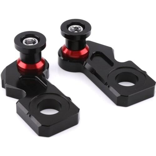 SMOK Motorcycle Accessories CNC Aluminum Chain Adjuster Block With Stand Spool For Honda CB650F CBR650F 2014 2015 2016 2017 2018
