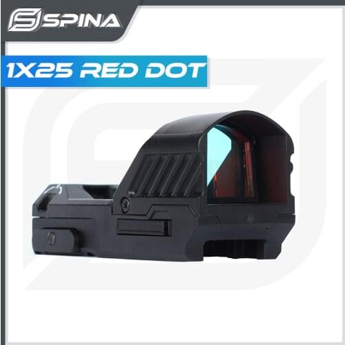 Tactical 1x25 Mini Reflex Sight Red Dot Reticle Sight Scope Picatinny Mount for Rifles With 20mm Rail Toy Gun