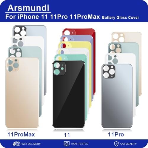 Phone Back Battery Cover Glass For iPhone 11 Pro 11pro Max Repair for Rear Housing Cracked Glass Replacement