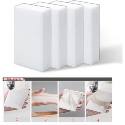 10/20/50/100 Pieces of Nano Sponge Eraser Melamine Sponge Kitchen Cleaning Sponge Dishwashing Bathroom Cleaning Tool 10*6*2CM
