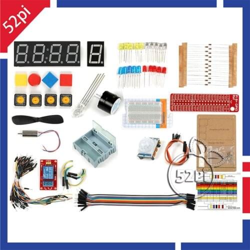 52Pi GPIO DIY Starter Kit for Raspberry Pi 3 Model B