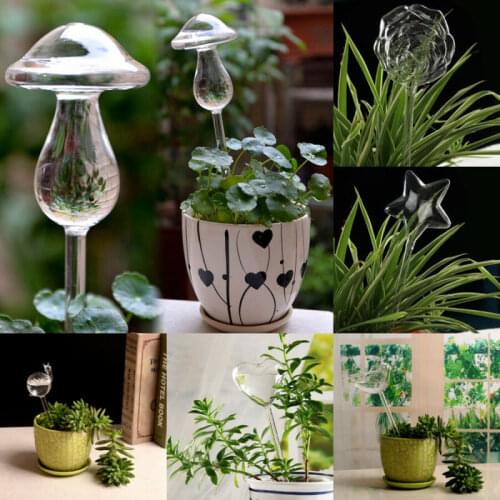 House/Garden Clear Glass Garden Tool Houseplant Automatic Self Watering Glass Feeder Bird Shape Watering Cans Plant Flowers