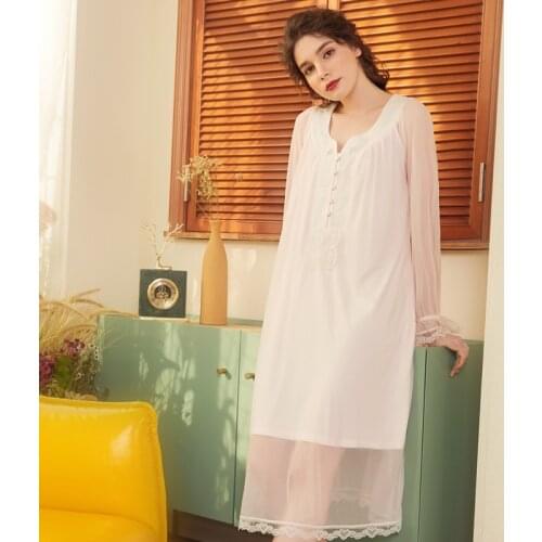 Женские ночные сорочки с кружевом CFYH China At AliExpress