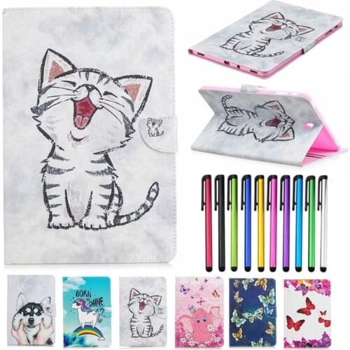 Case For Samsung Galaxy Tab S4 2018 10.5'' T830 T835 SM-T835 Case Kawaii Unicorn Cat Puppy Cover For Galaxy Tab S4 Funda+Stylus