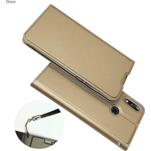 Wallet Case for Asus Zenfone Max Pro (M2) ZB631KL Drop-proof Phone Case Magnetic attraction Ultra-thin Matte Touch